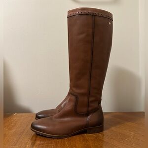 Pikolinos Knee High Cognac Brown Leather Boots 40